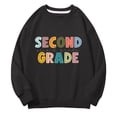 thumbnail image 4 of Mercatoo Second Grade Girls Sweatshirts Long Sleeve Crew Neck Preppy Pullover Tops Cute Graphic Print Fall School Sweatshirts, 4 of 6