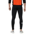 thumbnail image 3 of Men's Drawstring Elastic Waist Thermal Running Tights Pants Ankle Zipper Reflective Elements, 3 of 6