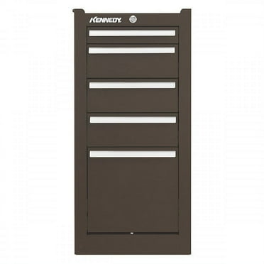 Kennedy 205XB 13-5/8"W Side Cabinet 5 Drawers, Brown, 20"D x 29-1/16"H Box