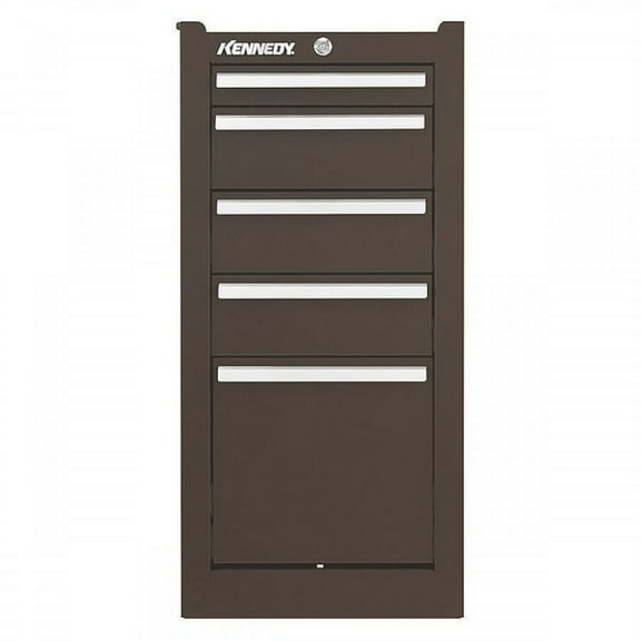 Kennedy 205XB 13-5/8"W Side Cabinet 5 Drawers, Brown, 20"D x 29-1/16"H Box