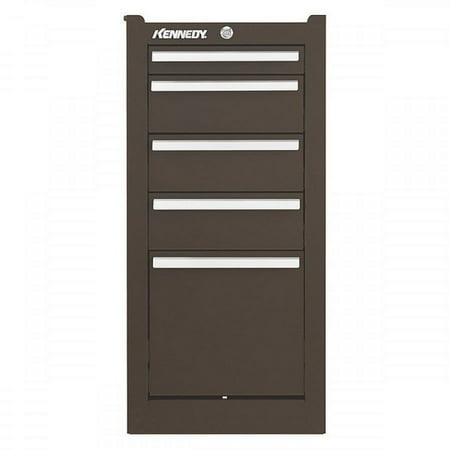 Kennedy 205XB 13-5/8"W Side Cabinet 5 Drawers, Brown, 20"D x 29-1/16"H Box