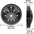 thumbnail image 2 of KAIYANG Paquete de 2 protectores contra salpicaduras para triturador de basura, deflector de fregadero con collar de 3-1/8 pulgadas, tapón para triturador de basura compatible con Waste King, 2 of 5