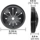 thumbnail image 2 of KAIYANG Paquete de 2 protectores contra salpicaduras para triturador de basura, deflector de fregadero con collar de 3-1/8 pulgadas, tapón para triturador de basura compatible con Waste King, 2 of 5