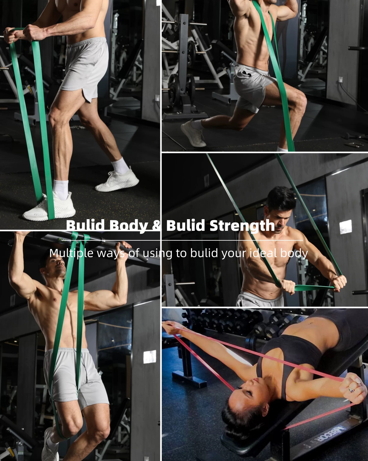 Resistance Bands, Pull-Up Assistance Bands - Exercise Bands, Stretching Bands, Fitness Bands for Men and Women for Fitness, Training, Physiotherapy, Body Stretching