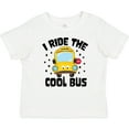 thumbnail image 3 of Inktastic I Ride the Cool Bus with Yellow Bus Boys or Girls Baby T-Shirt, 3 of 5
