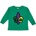 thumbnail image 3 of Inktastic Fleur De Lis Mardi Gras Holiday Boys or Girls Long Sleeve Toddler T-Shirt, 3 of 5