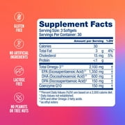 OceanBlue Professional Omega-3 2100 with CoQ10, 90 Count, 30 Servings, Triple Strength Fish Oil for Cognitive Support, Burpless, Gluten-Free