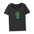 thumbnail image 4 of Camiseta para mujer Strade Fareast Limited verano Suave Cuello Redondo Camisa para Playa Viaje Calle XL gris, 4 of 7