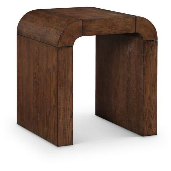 Meridian Furniture Toulon Brown Oak Veneer End Table