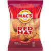 Mac's Chicharrones Red Hot Flavored Crispy Fried Pork Skins, 1.5 oz Bag