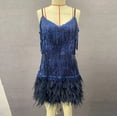 thumbnail image 5 of DailyTrove Women's Sequin Fringe Mini Dress - Polyester Sparkly Party & Club Wear, Flattering for Night Celebrations, 5 of 6