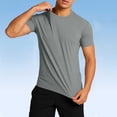 thumbnail image 4 of Jerdar Men’s Muscle Fit Gym T-Shirt, Stretchy Workout Tee with Curved Hem, Athletic Slim Fit Short Sleeve, 4 of 6