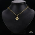 thumbnail image 5 of Solid 14k Yellow Fine Gold Jesus Cross Mariner Charm Anchor Crucifix Pendant 6 Sizes (TGDJ-1227), 5 of 7