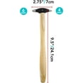 thumbnail image 4 of The Beadsmith Mini Embossing Hammer - 9 inches Wooden Handle, 65mm Two-Sided Steel Head with 4 & 6mm Faces - Repousse Tool Used to Add Texture and Dimension to Metalwork, 4 of 7