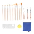 thumbnail image 2 of Gupbes /Set Artist Paint Brushes Set W/ Acrylic Watercolor Brushes Palette Scraper, 2 of 8