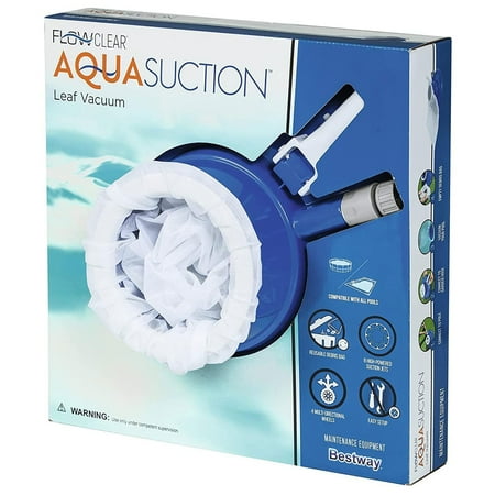 Bestway - Flowclear High Power AquaSuction Pool and Leaf Vacuum with Bag - Blue
