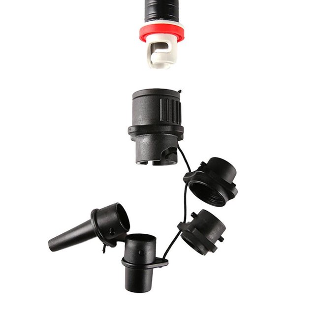 Inflatable SUP Pump Adaptor Multifunctional Air Pump Converter 4 Standards Conventional Air Valve Attachment for Inflatable Boat