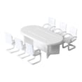 thumbnail image 2 of Doll House Mini Sofa 1:50 Mini Furniture Sand Table Building Model Resin Material for Diorama Scenes, 2 of 6