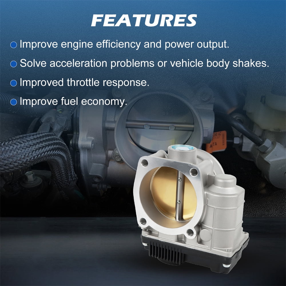 LOUVEROLA Throttle Body For 2002-2009 Nissan 350Z Maxima Altima Quest Murano 2002-2008 Infiniti FX35 G35 I35 M35 3.5L V6 161198J103