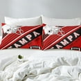 thumbnail image 5 of YST Football Fan Gifts Bedding Set American Football City Duvet Cover for Boys Teens Girls Sports Themed Bed Cover Red and Black Comforter Cover King (Tampa) 1 Bed Cover 2 Pillowcases, 5 of 6