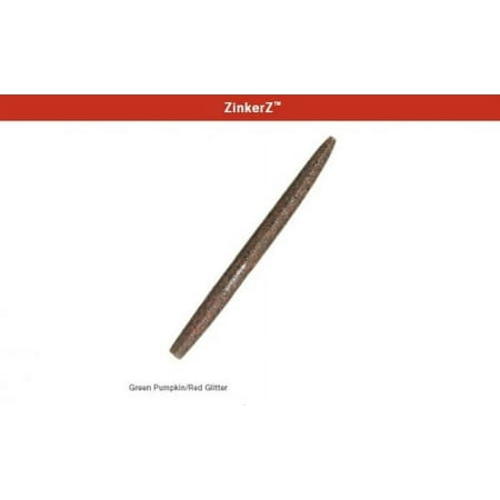 UPC: 0879044002178 | Z-man ZinkerZ 5  Green Pumpkin Red