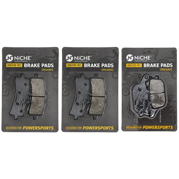 Niche Complete Organic Brake Pad Set for Suzuki GSXS1000 Motorcycle MK1002483