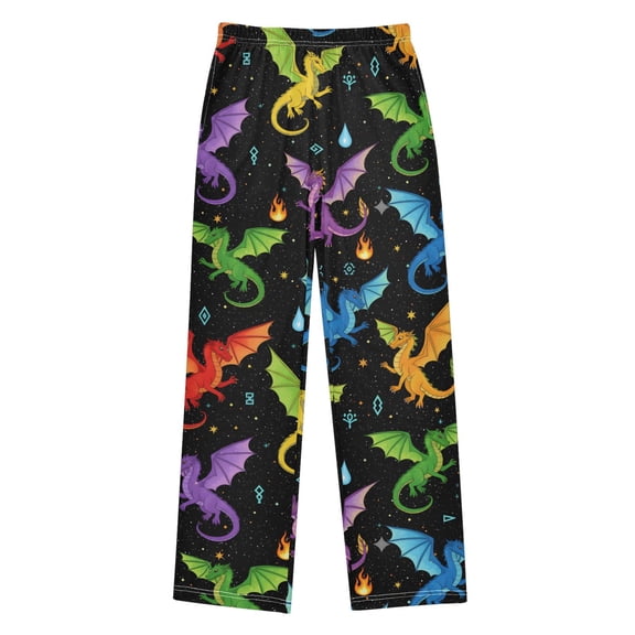 Dragon Starry Kids Pajama Pants Boys Pjs Bottoms Sleepwear Lounge Large