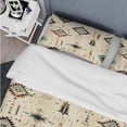 thumbnail image 4 of Designart "Nomadic Tribal Essence I" Beige Geometric Bedding Covert Set - Modern & Contemporary Bed Set With 2 Shams, 4 of 5