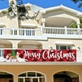 thumbnail image 5 of Beautynvta Merry Christmas Banner, Merry Christmas Sign Christmas Decorations, Large Xmas Photo Backdrop Banner, for Yard Garden Lawn House, Holiday Party Supplies, 1.64x8.2 Ft, 5 of 6