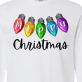 thumbnail image 4 of Inktastic Merry Christmas Rainbow Holiday Lights Long Sleeve T-Shirt, 4 of 5