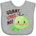 thumbnail image 3 of Inktastic Grammy Loves Me- cute turtle Boys or Girls Baby Bib, 3 of 4