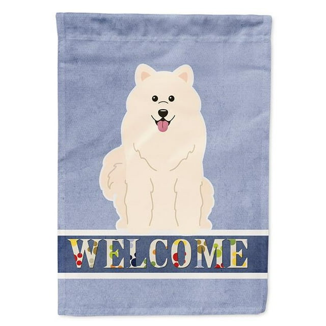 Carolines Treasures BB5611CHF Samoyed Welcome Flag Canvas House Size