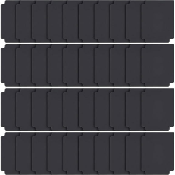 Black Trading Card Dividers 40 Sheets 2.75 x 3.7 Inch Plastic A4 Size Card Separator Game Organizer Storage