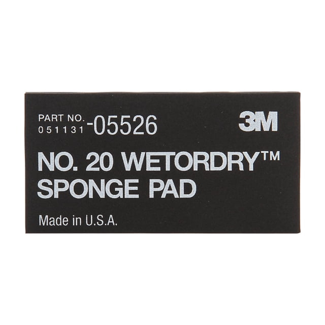 Esponja Abrasiva 3M Wetordry 20 05526 Paquete de 5 14x7x1 cm Flexible