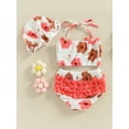 thumbnail image 4 of Hirigin Baby Girl Summer Swimsuit 3-Piece Sets, Sizes 0-6 Months, 4 of 8