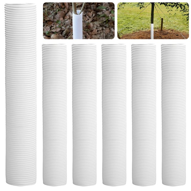 protectores de tronco de árbol, tubo protector de corteza de árbol de plástico, universal, reutilizable, protector de corteza de árbol, protectores de plantas, envolturas de tubo de tronco duraderas p