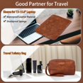 thumbnail image 3 of Bolsa de ropa ITIEZY Premium Travel de piel sintética impermeable, 3 of 8