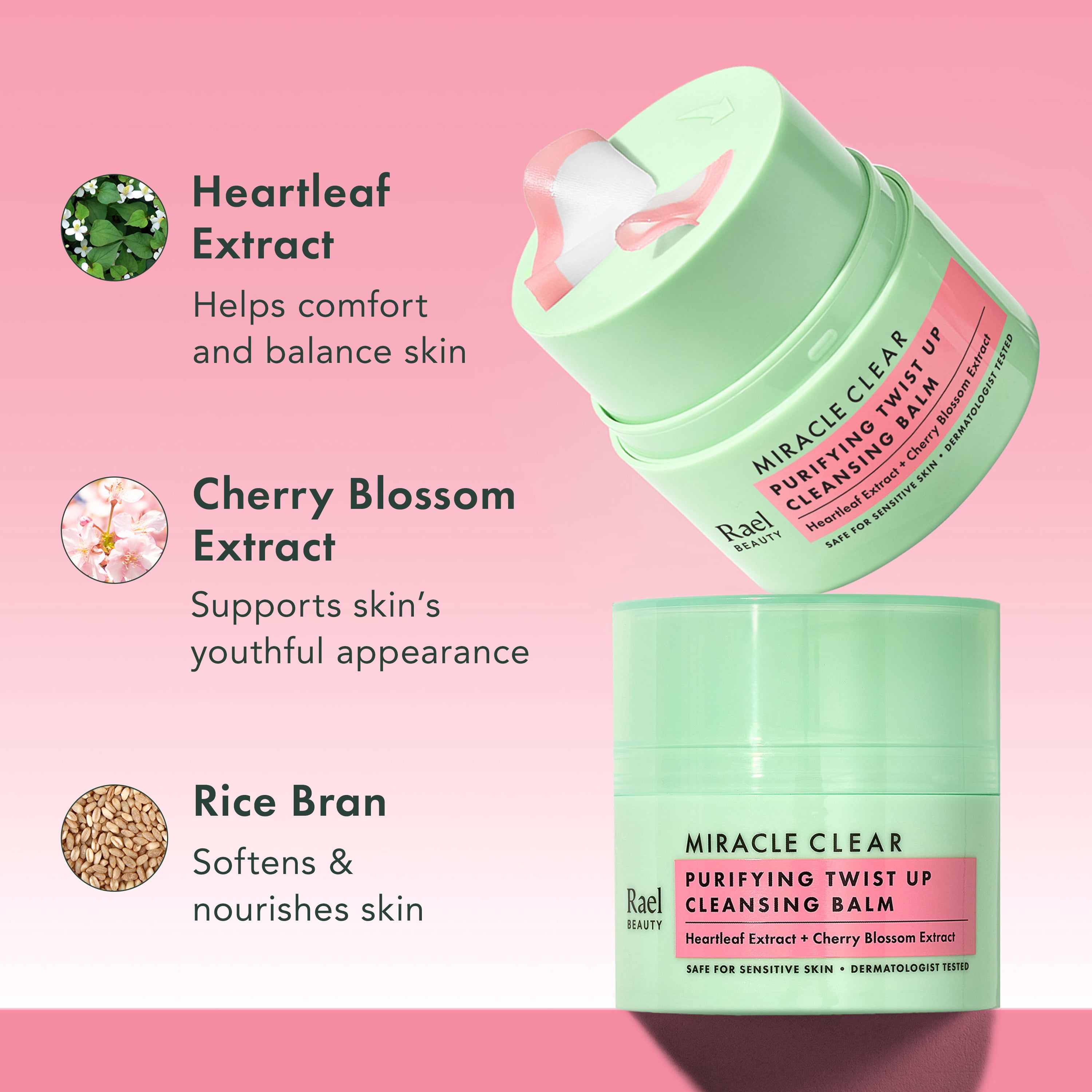 Rael Miracle Clear Purifying Twist Up Cleansing Balm, 1.69 fl oz