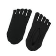 thumbnail image 2 of Unique Bargains 3 Pairs Invisible Five Fingers Socks Sexy Fashion Breathable Soft for Women Black, 2 of 7