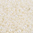 thumbnail image 1 of Uxcell 800 Pcs Faux Pearl for Crafting 0.12''-0.31'' No Hole ABS Round Pearls for Vase Fillers Beige, 1 of 6