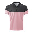 thumbnail image 4 of Men's Polo Shirts Workout Short Sleeve Polo Shirts Fashion Casual Buttons Lapel Casual Stylish Polo Shirt, 4 of 5