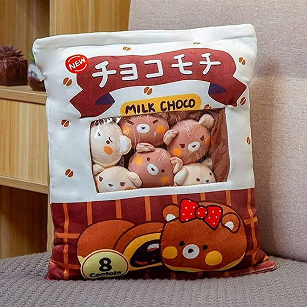 Kawaii Plush Pillow Cushion Cute Snack Bag Kawaii Soft Toys Pillow