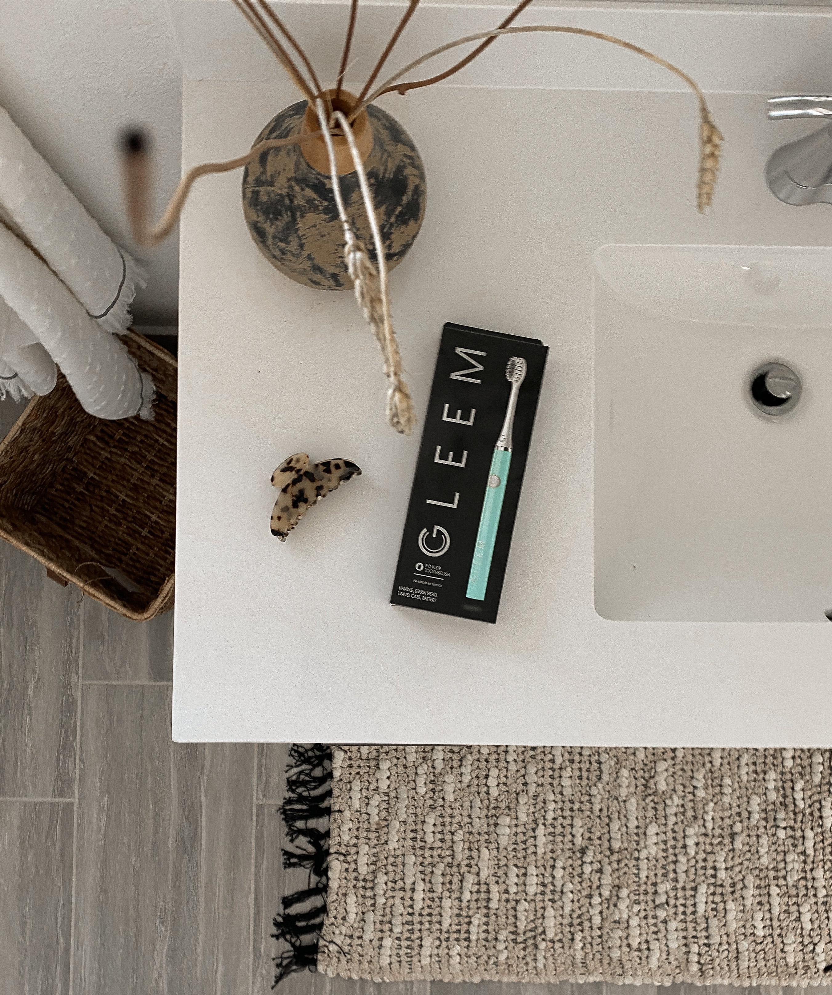 Gleem Battery Electric Toothbrush, Soft, Mint, 1 Ct
