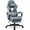 Fabric Blue, variant on N-GEN GAMING Video Gaming Chair with Footrest High Back Ergonomic Comfortable Office Computer Desk with Lumbar Support Height Adjustable with PU Leather Recliner for Adults Women Men (Black)