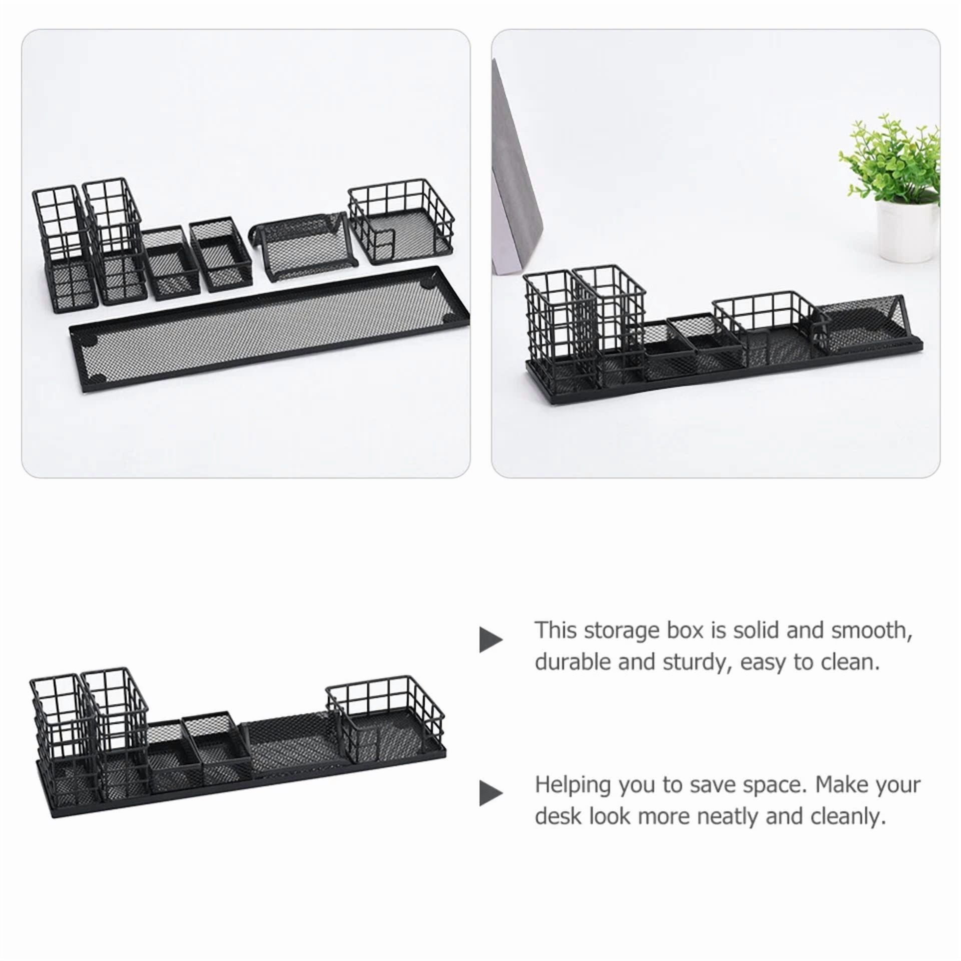 Multifunctional Pen Holder Set Stationery Desk Accessories Office Holders