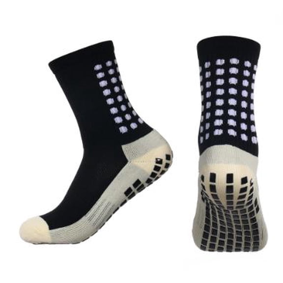 Grip Soccer Socks with Non-Slip Grip - Cushioned Athletic Socks for Men & Women - Football, Basketball, Tennis Sports Socks