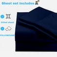 thumbnail image 2 of Universal XL V Berth 3 Piece 100% Egyptian Cotton 800TC The Best Boat V Berth Bedding Fits mattresses up to 4” Depth Durable & Easy Washable - Great Gift for Boaters ( Navy Blue ), 2 of 4