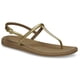 thumbnail image 1 of Sandalias tipo chancla Miami para mujer Crocs en metálico sepia, talla 11 Mediana, 1 of 6