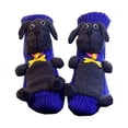 thumbnail image 2 of Calcetines de animales 3D cómodos y antideslizantes a media pantorrilla para sala de estar, hogar y dormitorio. Perro gris azul oscuro, 2 of 8
