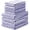 Blue-8-Piece Set, variant on Brown 8-Piece Set Kitchen Linen Terry Towel & Dishcloth Set
